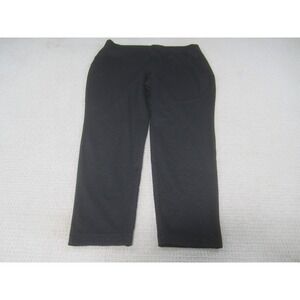 Croft & Barrow Pants Womens XL Black Straight Leg Casual‎ Polyester Spandex